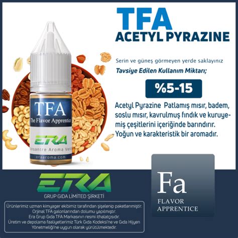 TFA Acetyl Pyrazine AromasÄ± - ERA Aroma