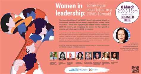 International Women’s Day: Women in leadership – achieving an equal future in a COVID-19 world ...