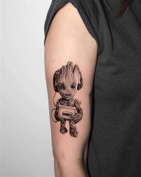 Những ý tưởng độc đáo Mini groot tattoo để tôn lên cá tính của bạn