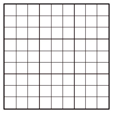 Printable Blank Sudoku Grids - Printable Word Searches