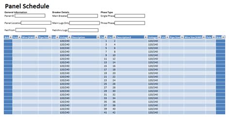 5 Free Panel Schedule Templates in MS Word and MS Excel