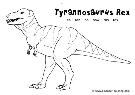 T-rex Coloring Page Printable