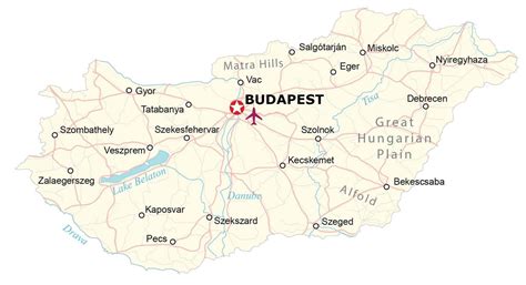 Map of Hungary - GIS Geography