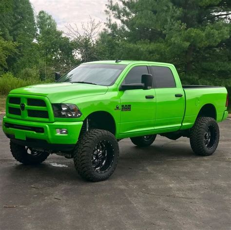 From #RamTrucks: Your daily dose of green. 📸: @6.7_Lime #ram #ramtrucks ...