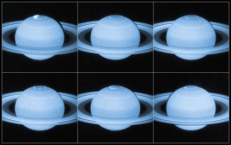 Hubble Views Auroral Lights at Saturn's North Pole