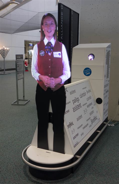 Airport Virtual Assistant Hologram at Newark Liberty International Airport