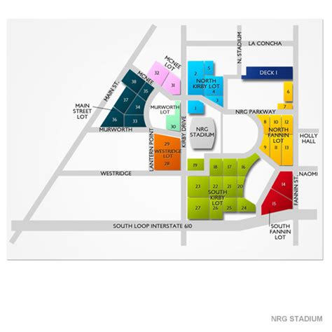 NRG Stadium Parking - NRG Stadium Parking Map | Vivid Seats