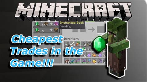 Cheapest Mending Villager Trades | Let's Play | Episode 5 | Minecraft #minecraft #gaming - YouTube