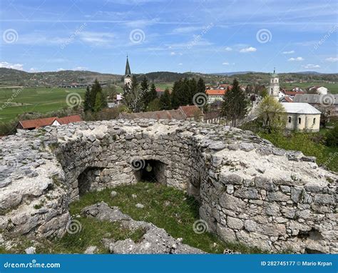 Sokolac Castle, Old Town of Brinje or Medieval Noble Town of Sokolac Oder Die Adelsburg Sokolac ...