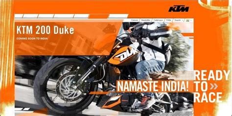 KTM Links India to Its Global Website