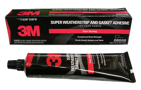 3M Weatherstrip adhesive, black-Fusick Automotive Products, Inc.