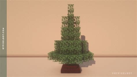 Minecraft Christmas Tree Build (Simple Tutorial) — ByPixelbot