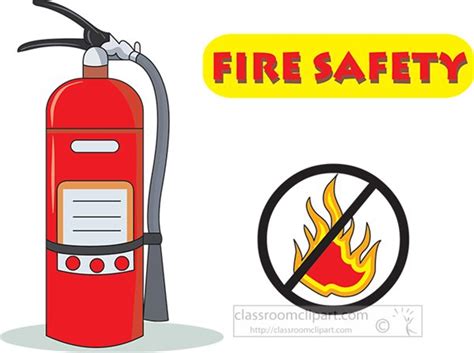 Safety Clipart - fire_safety_extinguisher - Classroom Clipart