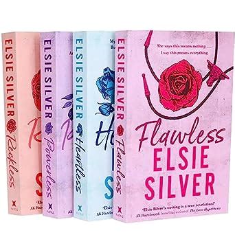 Chestnut Springs Series By Elsie Silver 4 Books Collection Set (Flawless, Heartless, Powerless ...