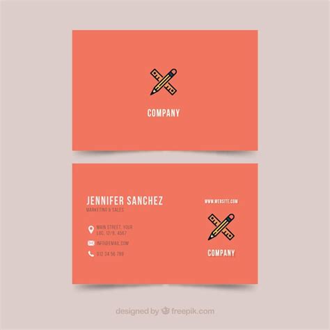 Cutlery Business Card Template - Free Vectors & PSDs to Download