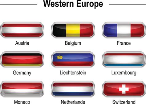 Flags Western Europe Stock Illustration - Download Image Now - iStock