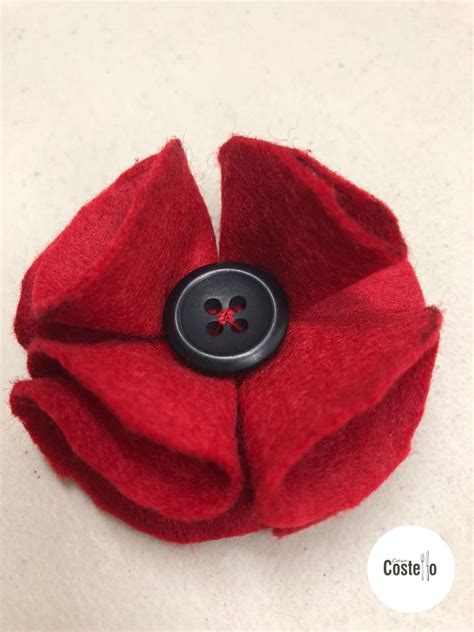 Super Easy Felt Poppy Tutorial - Casa Costello