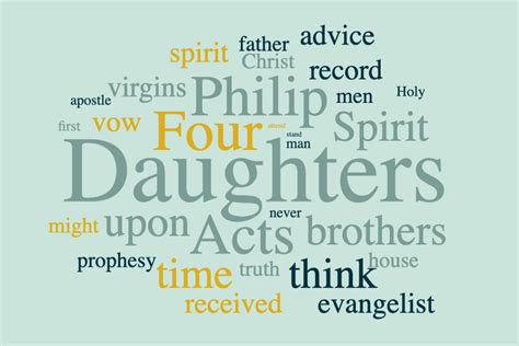 The Four Daughters of Philip the Evangelist - ScriptureScribe Christadelphian Audio Talks