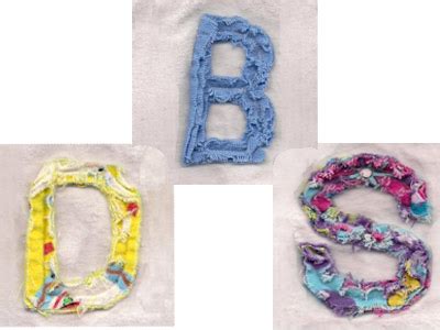 Machine Embroidery Designs - Chenille Font Set