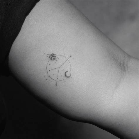 Tiny Cancer constellation tattoo by Jakub Nowicz - Tattoogrid.net