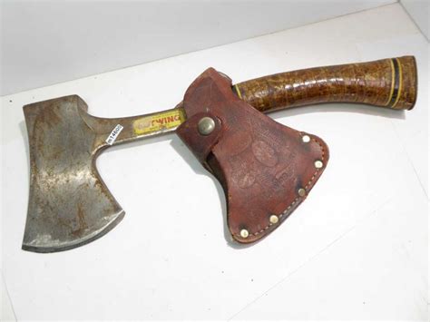 Estwing No1 leather grip hatchet with leather cover - Tool Exchange