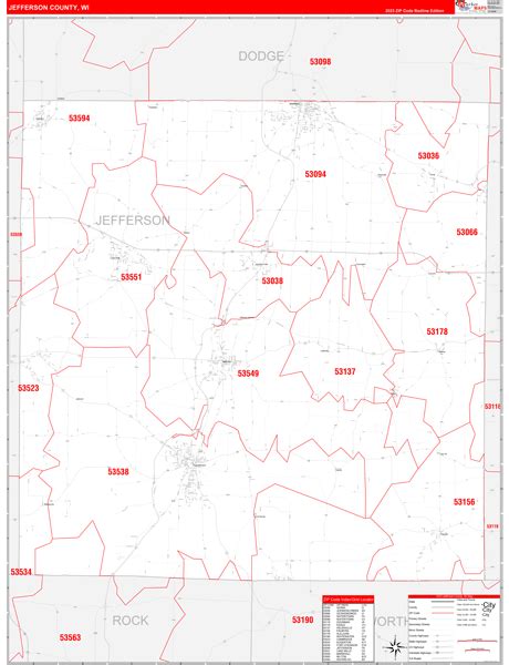 Maps of Jefferson County Wisconsin - marketmaps.com