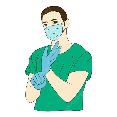 Male Nurse PNG Image, Male Nurse With Green Clothes, Male, Nurse, Doctor PNG Image For Free Download