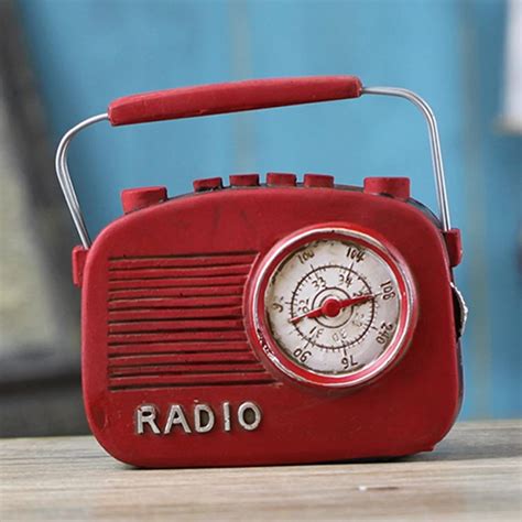 Creative Retro Radio Home Decoration Resin Craft artesanato Radio Ornament Unique Christmas Gift ...