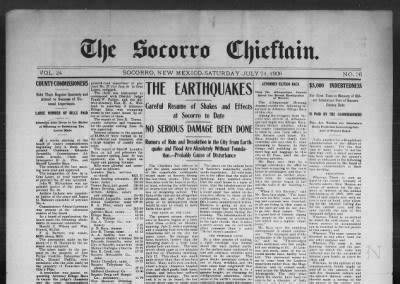 The Socorro Chieftain Archive - Newspapers.com™