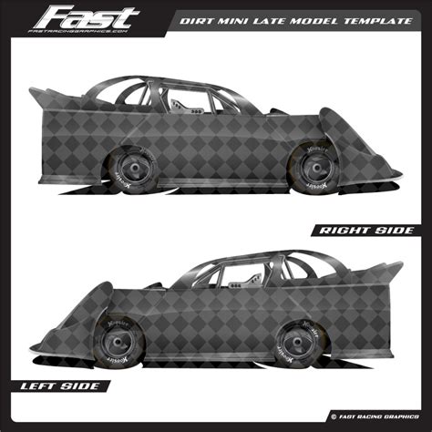 Dirt Mini Late Model Template | Fast Racing Grafx