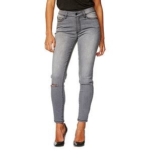 Dannii Minogue Petites 7/8 Ripped Jeans - Grey | Target Australia