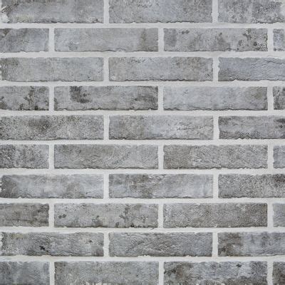 Carrelage mur gris effet brique 6 x 25 cm Brixton (vendu au carton ...