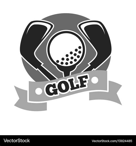 Golf club logo template or icon for tournament Vector Image