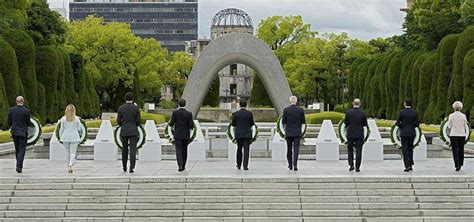 G7 leaders pay respects at Hiroshima memorial amidst looming threats - anews