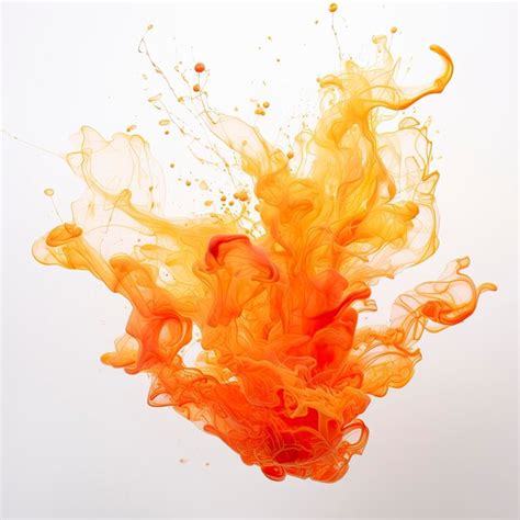 Premium AI Image | Intense Orange Fire Flames