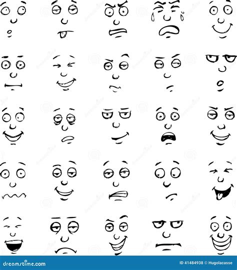 Set Of Emotions Cartoon Vector | CartoonDealer.com #101287997