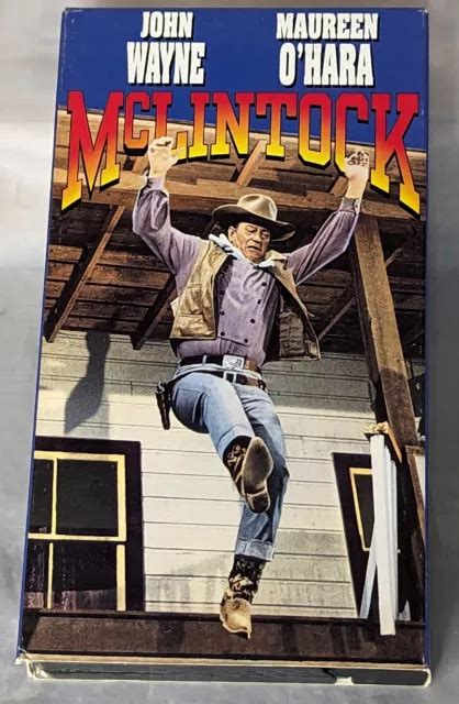 MCLINTOCK (VHS, 1993) John Wayne, Maureen O'Hara & Stephanie Powers EUR 5,44 - PicClick DE