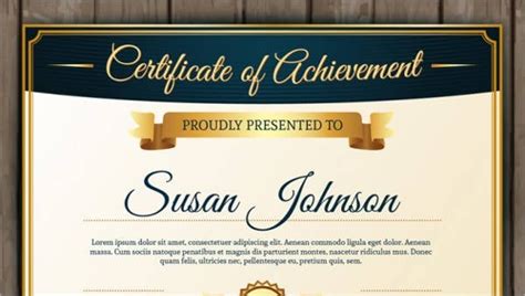 Certificate Of Achievement Template - 10+ PDF, Word, AI, InDesign ...