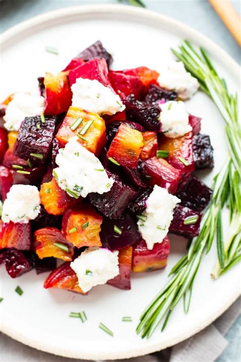 Oven-Roasted Beets with Honey Ricotta & Herbs | Low-Carb, Gluten-Free