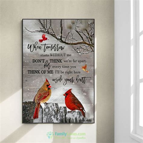 When Tomorrow Starts Without Me 1 Canvas Boards Poster 12X18 All Size High Quality - Family ...