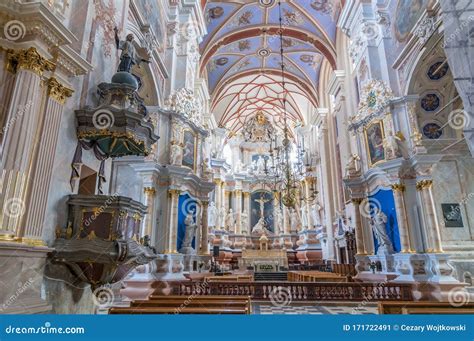 Interior of Kaunas Cathedral Basilica, Roman Catholic Cathedral ...