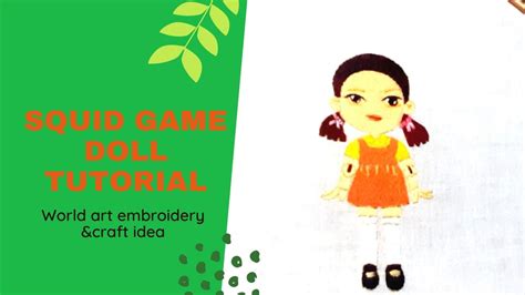 Squid game doll tutorial/how to draw squid game | Doll tutorial, Drawings, Embroidery craft