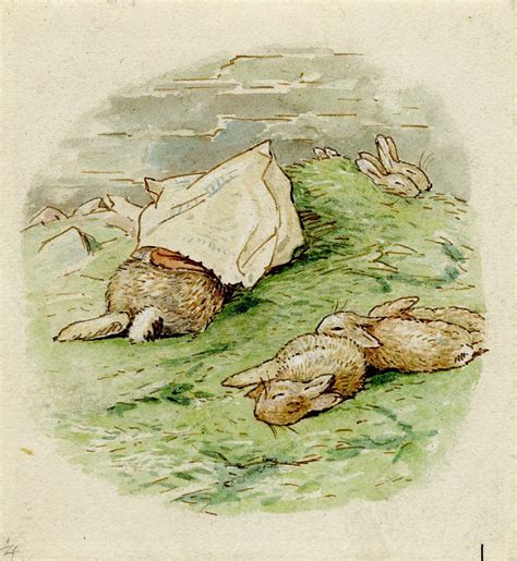 Page 26 of The Tale of the Flopsy Bunnies; Beatrix Potter - Wall Art - The British Museum