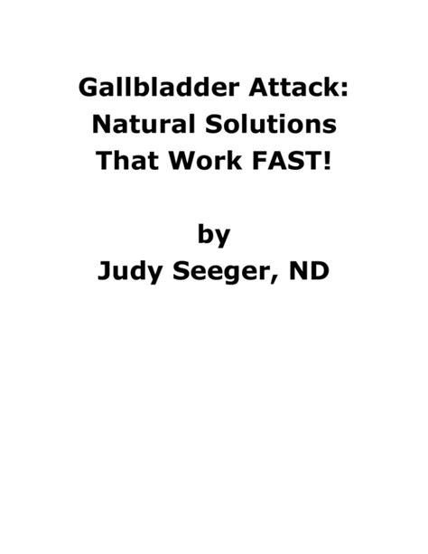 Understanding the Pain of a Gallbladder Attack