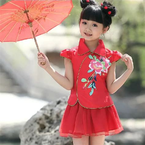 Free Shipping 2013 New fashion kids girl dress suit traditional chinese ...