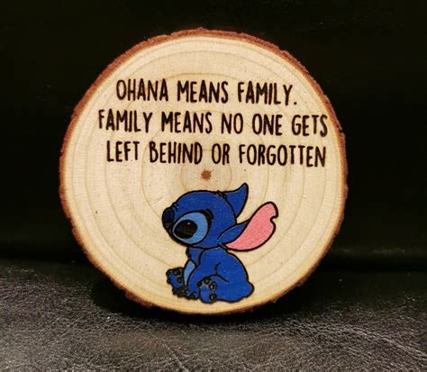 Disney Inspired Ohana Means Family Coaster - Etsy