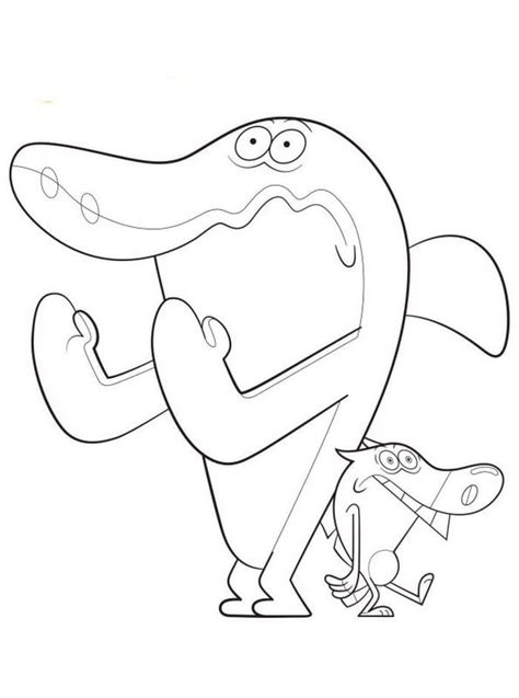 Zig And Sharko Coloring Pages Coloring Pages