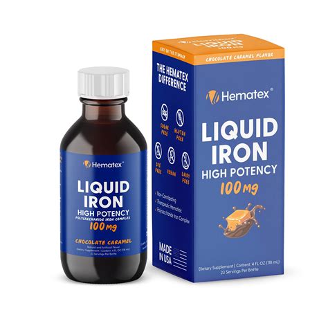 Hematex Liquid Iron Supplement for Adults by Llorens Pharmaceutical ...