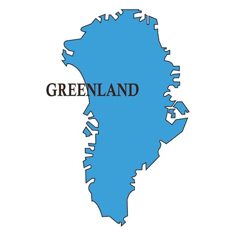 Premium Vector | Greenland map