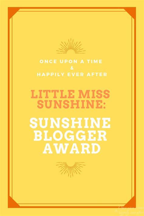 Little Miss Sunshine: Sunshine Blogger Award | Little miss sunshine ...